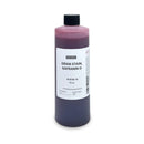 Rankin Safranin O Gram stain consumables, 16 oz bottle, used for microbiology staining procedures, with a clear label and bright liquid.