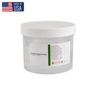 Set of 50 large Rankin pre-filled formalin jars, 180ml consumables for laboratory or medical use, half-filled with formalin solution.