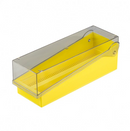 Blue plastic Slide File Storage System by Rankin, designed for organizing and storing 200 slide consumables efficiently.