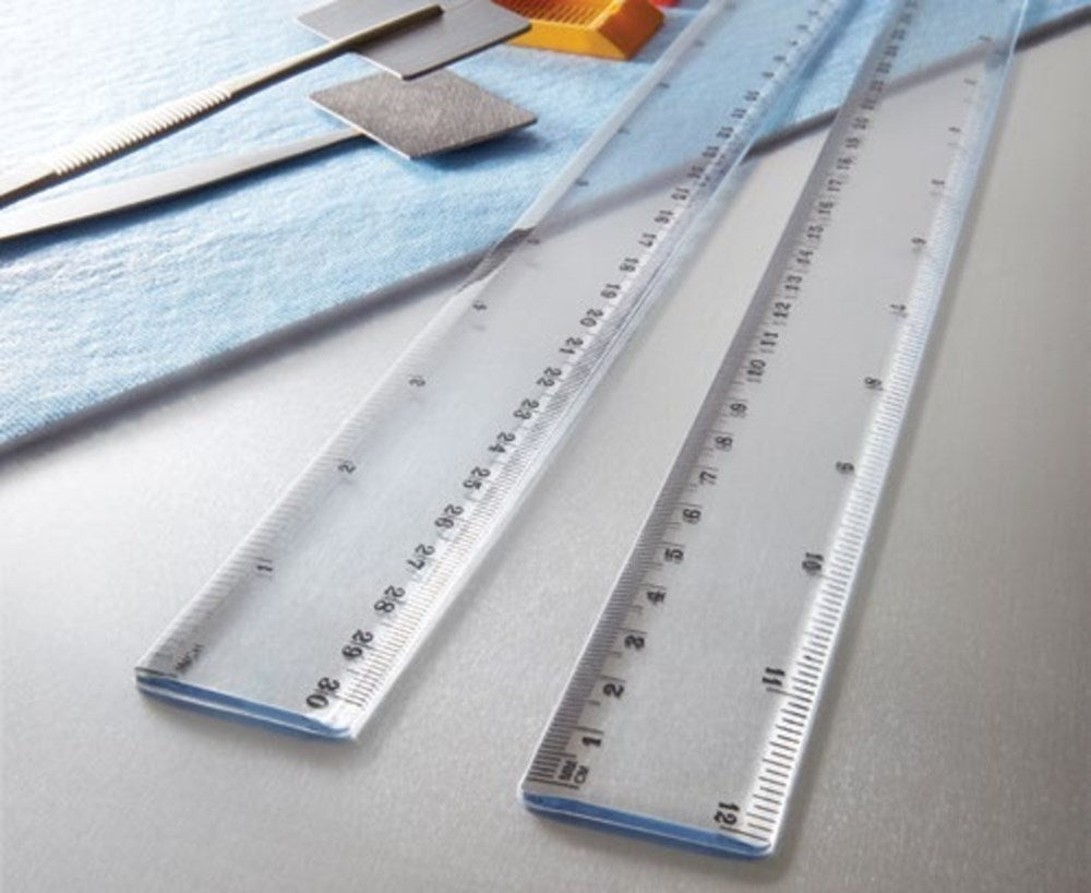 Clear Plastic Ruler, 20cm for precise measurements | Rankin Biomedical