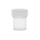 Set of 20ml Rankin empty specimen containers, clear plastic consumables for sample collection and storage.