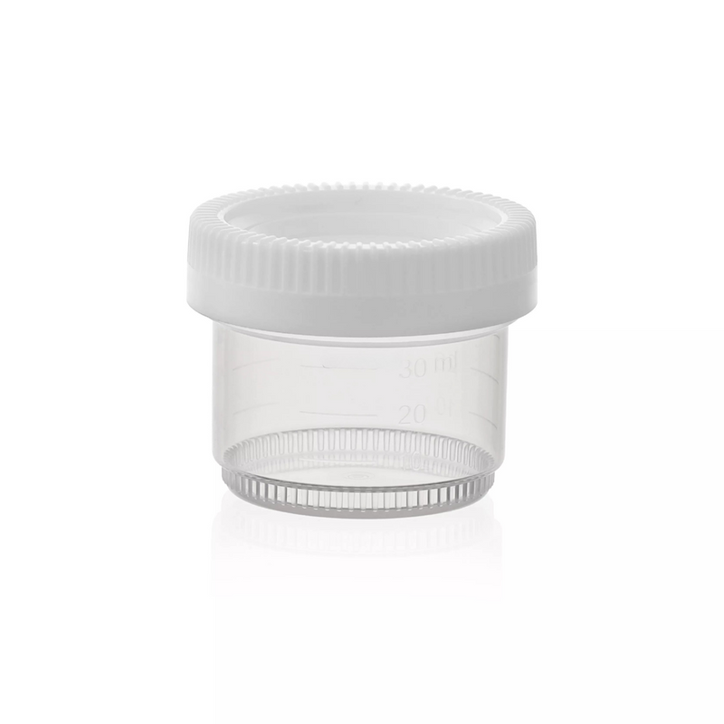 Empty Specimen Containers | Leak-Proof & Stackable | Rankin Biomedical