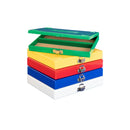White Rankin slide storage boxes for consumables, featuring 25-slide capacity in a compact, organized storage solution.
