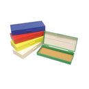 White Rankin slide storage boxes for consumables, designed for organizing and protecting slides efficiently.