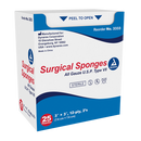 Pack of 50 sterile woven gauze pouches by Rankin, 2x2 inch, 8-ply medical consumables for wound care.