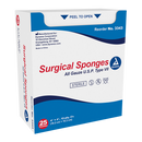Pack of 50 sterile woven gauze pouches by Rankin, 2x2 inch, 8-ply consumables for medical wound care.