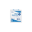 Box of 50 sterile woven gauze pouches by Rankin, 2x2 inch, 8-ply medical consumables for wound care.