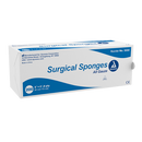 Pack of 200 Rankin woven non-sterile gauze sheets, 2x2 inch, 8-ply consumables for wound care in first aid settings.