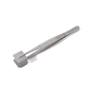 Rankin Paddle Forceps consumables, 2x2cm square, stainless steel surgical tool for precise gripping and handling.
