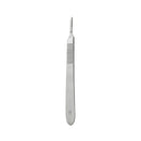 Rankin metal scalpel handles for surgical use, shown with three blades and durable construction, ideal for precise medical procedures.