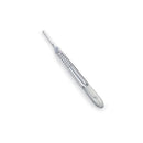 Rankin metal scalpel handles with three blades, durable surgical consumables for precise medical procedures.