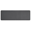 Black Rankin anti-fatigue mats, 3x2 feet, with dual grip surface designed for comfort and safety in workspaces.