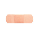 Box of 100 fabric bandages by Rankin, 3x3 inch consumable wound dressings with four wings for secure application.