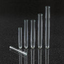 Set of 10 Rankin borosilicate glass culture tubes, 3ml capacity, 75mm length, suitable for laboratory consumables.