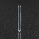 Borosilicate glass culture tubes by Rankin, 3ml capacity, 75mm length, set of 10, used for scientific or laboratory experiments