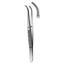 Straight serrated tissue forceps by Rankin, medical consumables used for precise grasping in surgical procedures.