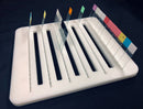 Rankin Slide Drying Rack for consumables, holds 55 slides measuring 10.5 x 13 inches, ideal for drying photographic slides.