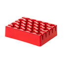 Set of five blue Rankin centrifuge tube racks for 5ml, 17mm tubes, designed for efficient sample organization and storage.