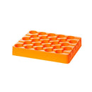 Blue Rankin centrifuge tube racks for 5ml tubes, set of five, designed to hold and organize laboratory centrifuge tubes.