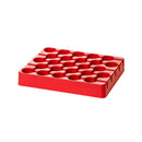 Set of five blue Rankin centrifuge tube racks for 5ml, 17mm tubes, used for sample organization and laboratory workflows.