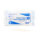 Box of 100 Rankin cotton tipped large plastic applicators for precise application and medical or cosmetic use.