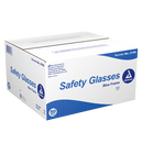 Black box of 50 Rankin safety eye glasses, protective consumables with clear lenses for workplace safety.
