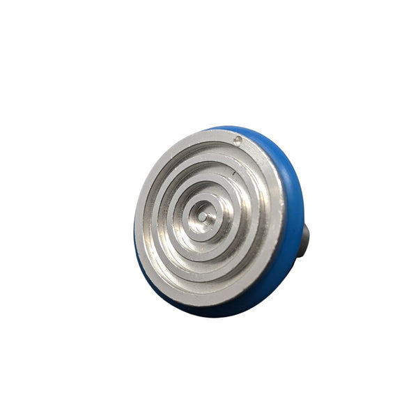 Blue Rankin cryostat specimen disc cryo chuck for Leica and Dakewe cryostats, 22mm diameter, used for holding samples during freezing.