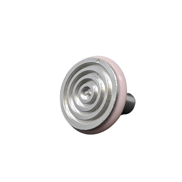 Blue 22mm Rankin cryostat specimen disc cryo chucks for Leica and Dakewe cryostat consumables, circular with a smooth surface.