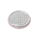 Blue circular CryoStar Cryostat Specimen Disc Cryo Chuck, 30mm, used for holding samples in cryostat microtomy.