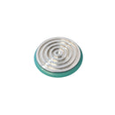 Blue 30mm cryostat specimen disc cryo chuck for Leica CM1950, made by Rankin, used for precise tissue sectioning and specimen holding.