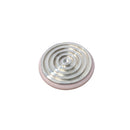 Blue circular Rankin cryostat specimen disc cryo chuck for Leica CM1950, 30mm diameter, used for precise specimen holding in histology.