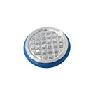 Blue 30mm Cryostat Specimen Disc Cryo Chucks for Leica CM1950, Rankin brand, used for holding specimens during cryo sectioning.
