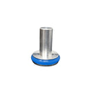 Blue circular Rankin Cryostat Specimen Disc Cryo Chucks for Shandon cryostat, 30mm diameter, used for specimen preparation.
