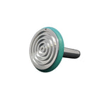 Blue 30mm Rankin Cryostat Specimen Disc Cryo Chuck for Shandon cryostat, used for tissue sectioning and specimen mounting.