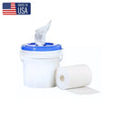 Rankin Bucket Wiper Dispensing System for consumables, featuring a durable bucket and wiper dispenser for efficient material handling.