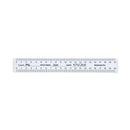 Pack of 50 disposable paper rulers, 20cm length, from Rankin, suitable for measurements and school or office use.