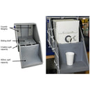 Rankin Safe Cube Dispenser for consumables, featuring a sleek, compact design with multiple compartments for organized storage.