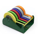 Rankin 6-inch tape dispenser, a durable consumables tool with a clear plastic body and metal cutting blade for office use.