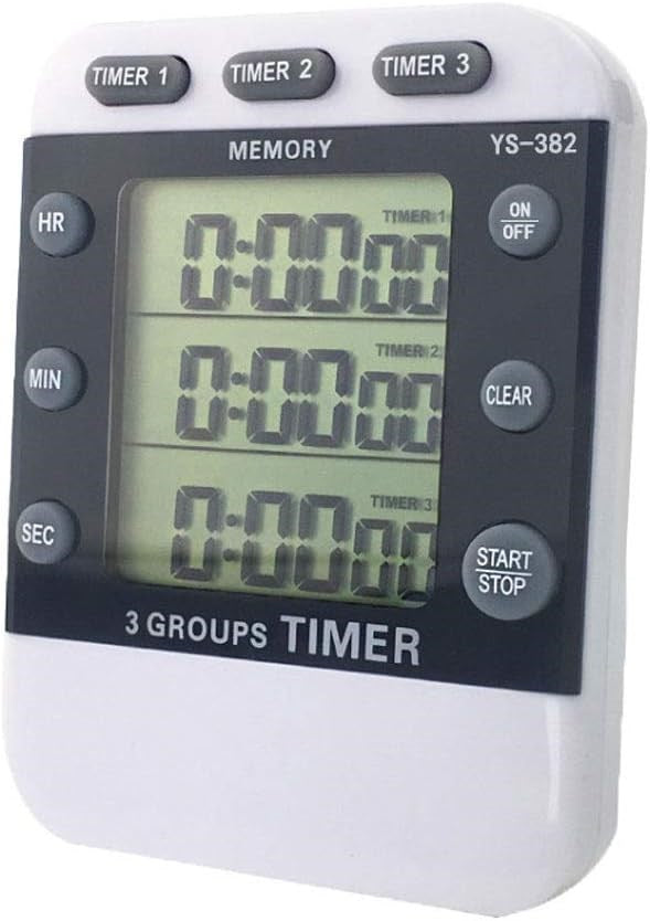 Triple Timer Clock for Laboratory Use | Rankin Biomedical