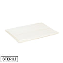 Sterile disposable towel drapes by Rankin, fenestrated, for medical use, shown in a box of 50.