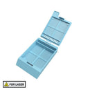 Rankin Laser Microbiopsy Cassettes with threaded lid, lavender color, for laboratory consumables, CS/2,000.