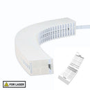 Rankin Laser Microbiopsy Cassettes, threaded lid detached, lavender color, 2000-count consumables for laboratory sample collection.