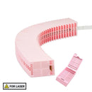 Rankin Laser Microbiopsy Cassettes, threaded with detached lid, lavender color, used for laboratory sample collection, CS/2,000.