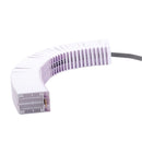 Rankin Laser Tissue Cassettes with threaded lid, lavender color, for laboratory consumables, shown with detached lid.