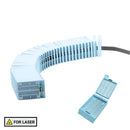 Rankin Laser Tissue Cassettes with threaded lid, lavender color, for laboratory use, shown with lid detached.