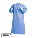 Sterile Rankin surgical gown for medical procedures, disposable consumable gown in medium size, sterile and protective.