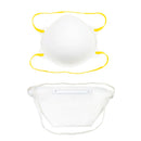 Box of 20 Rankin N95 face masks, molded disposable masks for respiratory protection, shown in a sealed packaging box.