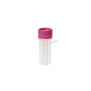 Set of 100 empty 4-slide jars by Rankin, ideal for storing consumables in clear, durable plastic containers.