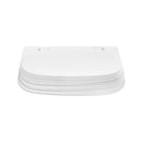 Pack of 100 Rankin disposable face shields, clear protective consumables for face protection in medical or industrial settings.