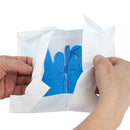 Box of Rankin sterile nitrile gloves, 2 mil thickness, 50 pairs, disposable consumables for medical or laboratory use.